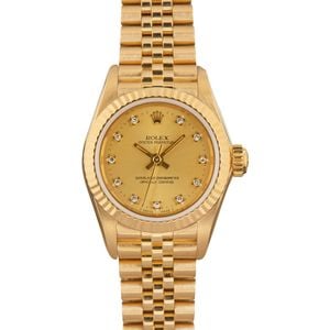 Rolex Oyster Perpetual 67198 Yellow Gold