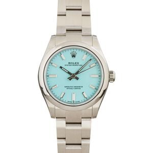 Pre-Owned Rolex Oyster Perpetual 277200 Turquoise Blue