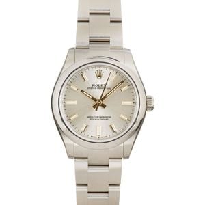 Pre-Owned Rolex Oyster Perpetual 277200 Silver Dial