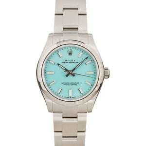 Pre-Owned Rolex Oyster Perpetual 277200 Turquoise Blue