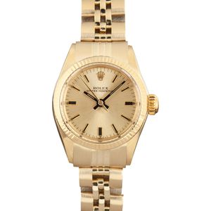 Ladies Rolex Oyster Perpetual Ref 6619 Yellow Gold