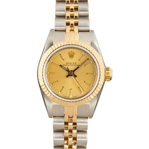 Rolex Oyster Perpetual 67193 Champagne Dial