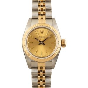 Rolex Oyster Perpetual 67193 Champagne Dial