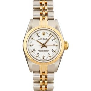 Ladies Rolex Oyster Perpetual 67193 White Dial