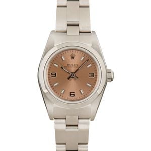 Rolex Ladies Oyster Perpetual 76080 Pink Dial