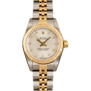 Rolex Ladies Oyster Perpetual 76193 Two-Tone