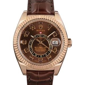 Pre-Owned Rolex Sky-Dweller 326135 Rose Gold