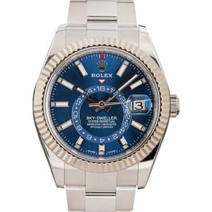 Pre-owned Rolex Sky-Dweller ref 326934 Blue Dial