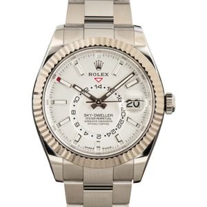 Pre-owned Rolex Sky-Dweller 336934 Stainless Steel