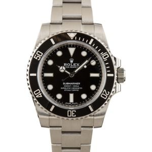 Used Rolex Submariner 114060 No Date Dial