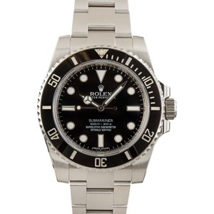 Used Rolex Submariner 114060 No Date Dial