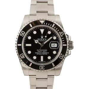 Used Rolex Submariner 116610 Black Dial