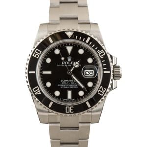 Used Rolex Submariner 116610 Black Dial