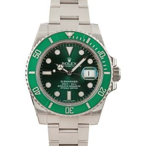 Pre Owned Rolex Submariner 116610LV Ceramic 'Hulk'