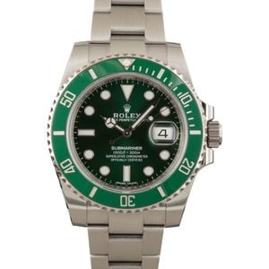 Pre-Owned Rolex Submariner 116610LV Green Hulk