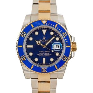 Used Rolex Submariner 116613 Blue Ceramic Bezel