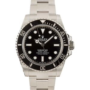 Rolex Submariner 124060 Black No Date Dial