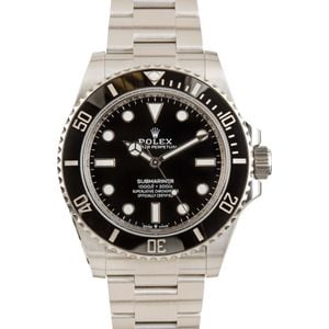 Rolex Submariner 124060 Black No Date Dial