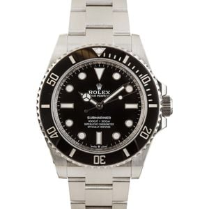 Rolex Submariner 124060 Black No Date Dial