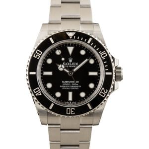 Rolex Submariner 124060 Black No Date Dial