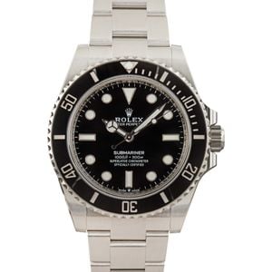 Rolex Submariner 124060 Black No Date Dial