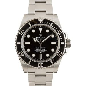 Rolex Submariner 124060 Black No Date Dial