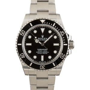 Rolex Submariner 124060 Black No Date Dial