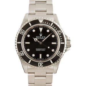 Rolex Submariner ref 14060 Black No Date Dial