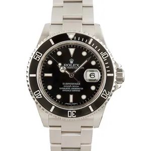 Pre-Owned Rolex Submariner 16610T Stainless Steel Oyster