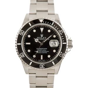 Rolex Submariner 16610 Black Dial