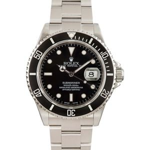 Rolex Submariner 16610 No Holes Case