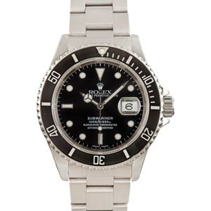 Rolex Submariner Black 16610