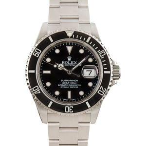 Rolex Submariner 16610T Black Bezel