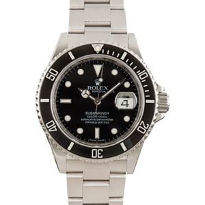 Rolex Submariner ref 16610 Black Dial