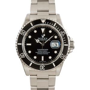 Rolex Submariner 16610 Black Dial