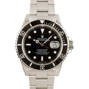 Rolex Submariner 16610 Black Dial