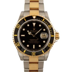 Rolex Submariner 16613 Black Dial