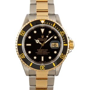 Pre-Owned Rolex Submariner 16613 Black Dial