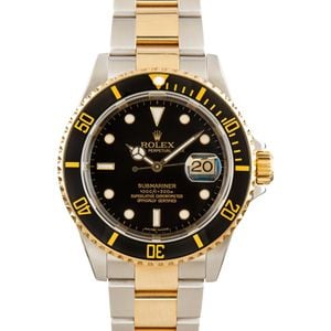 Rolex Submariner 16613T No Holes Case