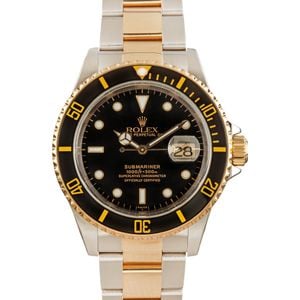 Rolex Submariner 16613 Black Dial