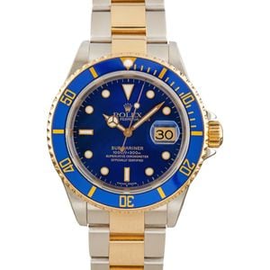 Men's Rolex Submariner 16613 Two Tone