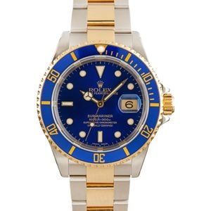 Men's Rolex Submariner 16613 Two Tone