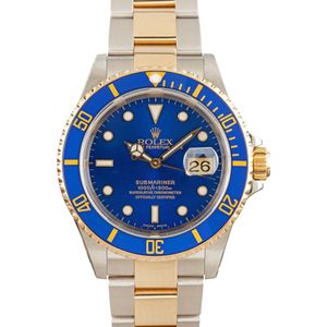 Rolex Submariner 16613 Blue Dial