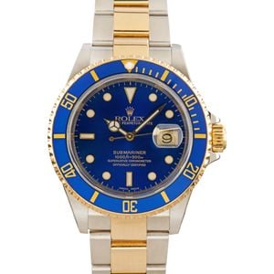 Men's Rolex Submariner 16613 Two Tone