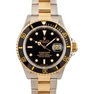 Rolex Submariner 16613 Black Dial Two-Tone