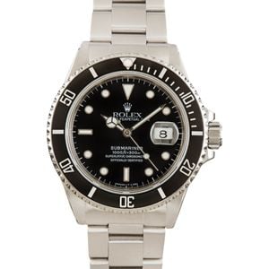 Vintage Rolex Submariner ref 16800 Stainless Steel