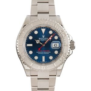 Rolex Yacht-Master ref 116622 Blue Dial Platinum Bezel