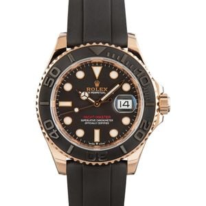 Pre-owned Rolex Yacht-Master 126655 18k Everose Gold