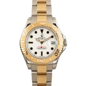 Used Rolex Yacht-Master 168623 White Dial