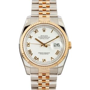 Rolex Datejust 116233 White Roman Dial